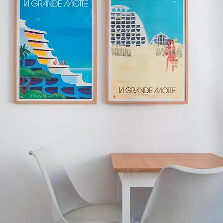 Apartmán Le Dina Robin - Studio Clim, Centre-Ville, Plage 200M